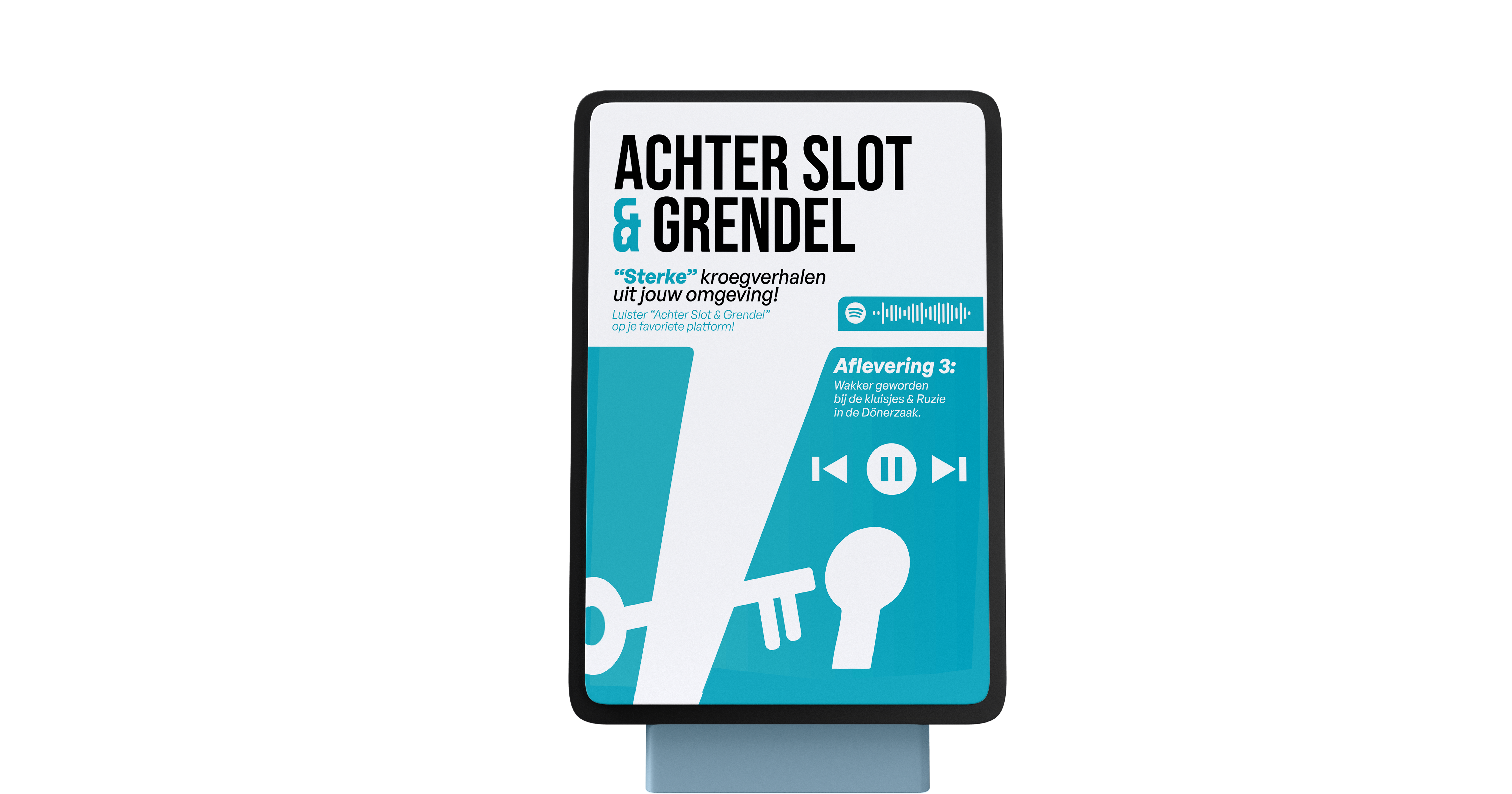 poster Jassie Podkast, Achter Slot & Grendel
