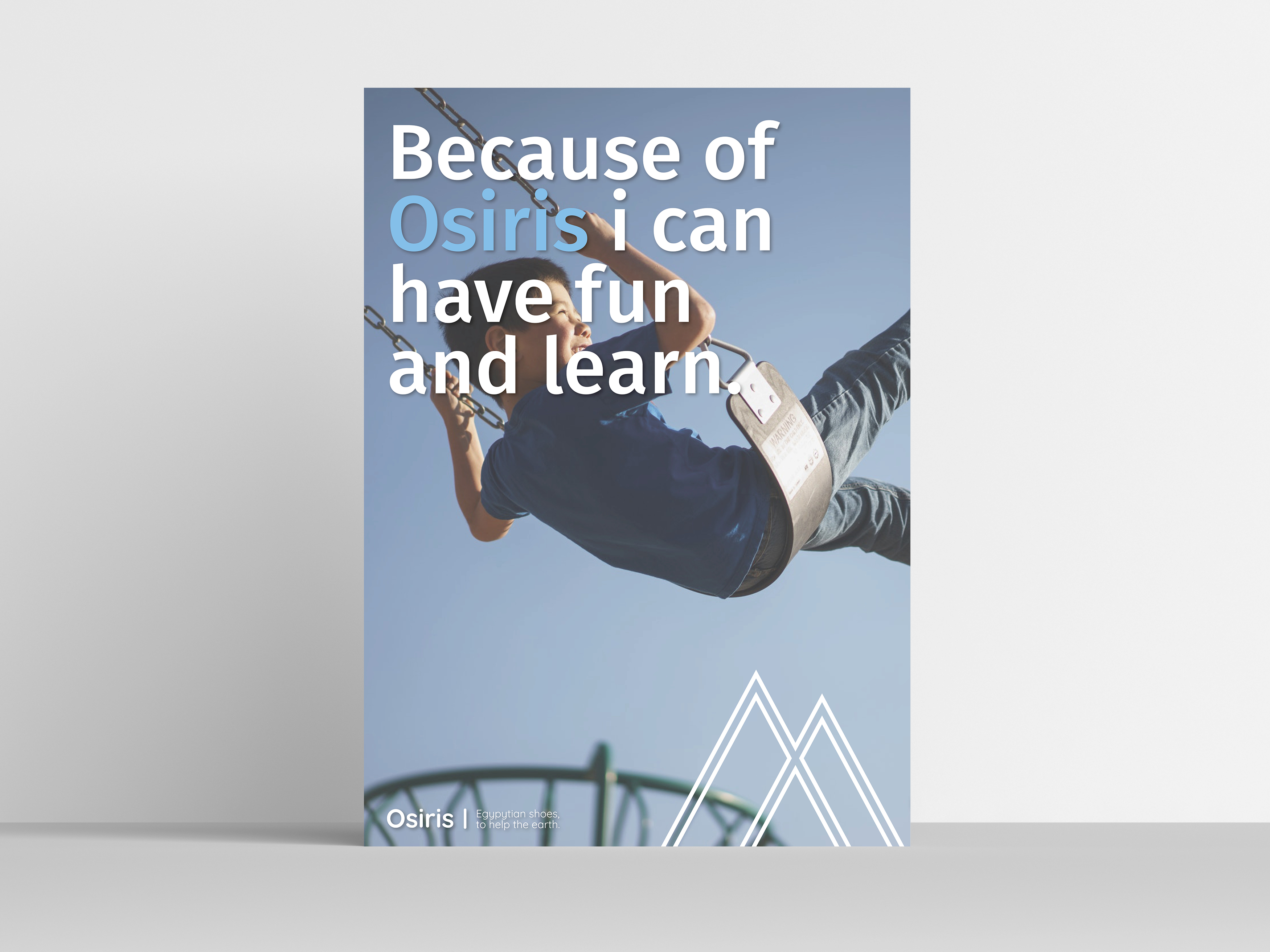 poster Osiris, kind op de schommel